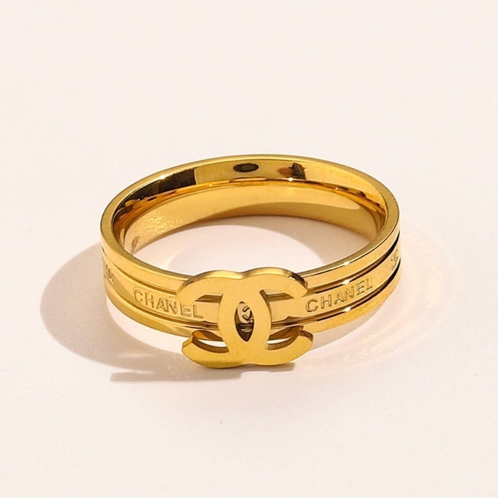 CC Ring stainless steel 14k only available size 6,8,9